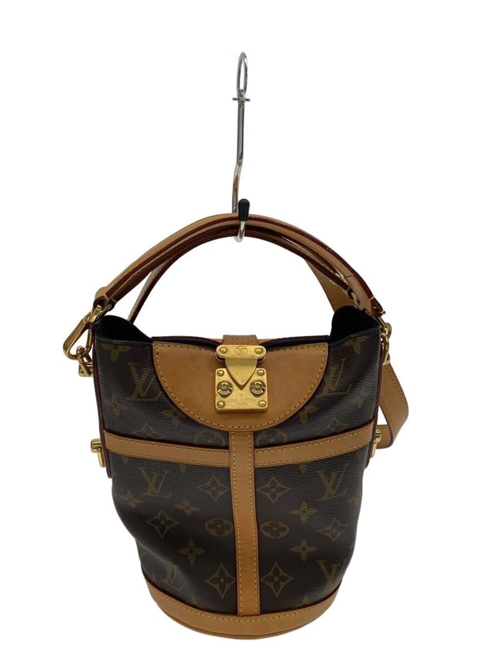 Louis Vuitton Bottom Duffle bag Shoulder Brown All over